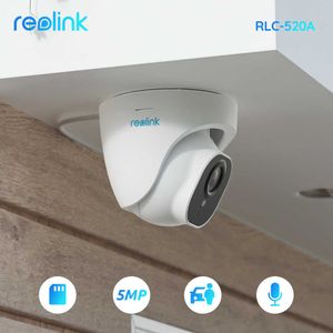 IP Cameras Reolink RLC-520A Smart PoE Security Camera 5MP Outdoor Infrared Night Vision Dome Cam Featured with Human/Vehicle Detection T221205