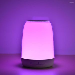 Table Lamps Night Light Bluetooth Speaker Smart Touch Control Bedside Lamp For Graduation Ceremonies Teens Kids