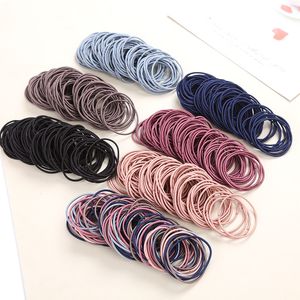 50 pezzi/borsa Fascia elastica per capelli per ragazze Piccoli elastici Porta coda di cavallo Accessori per capelli Scrunchie per ragazze da donna