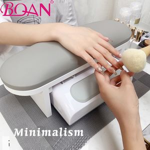 Nail Art Equipment Minimalism Genuine Leather Hand Rest Pillow For s Manicure Cushion Table Arm Rests Stand 221207