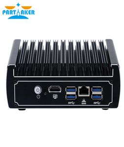 Hardware senza fan Firewall Partaker I7 Pfsense Mini PC Kaby Lake Celeron 3865u con 6RJ45 1000M LAN 4 USB 308127390
