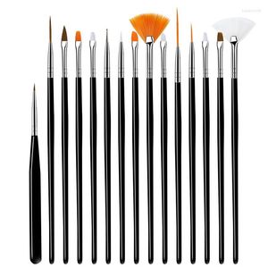 Nagelkonstsatser 2022Nail Pen Tool Set Potherapy Crystal Silicone Point Drill M￥lad borste