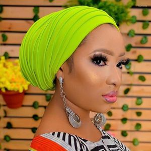 Ethnic Clothing Latest Exaggerated Multi-layer Folding Cap 2022 Handmade African Nigerian Wedding Gele Women Braid Turbans Ladies Head Wraps