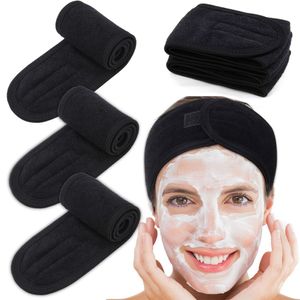 Makeup Tools 1251020pcs Eyelashes Extension Spa Face Headband Make Up Wrap Head Terry Cloth Hairband Stretch Towel with Magic Tape 221207