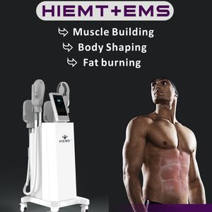 High Power Emslim Neo Hiems Max4 Body Shaping Device med 4 handtag RF EMS 13 Tesla Sculpt Slimming Machine Hi-EMT Elektromagnetisk muskelstimulering Fettf￶rbr￤nning