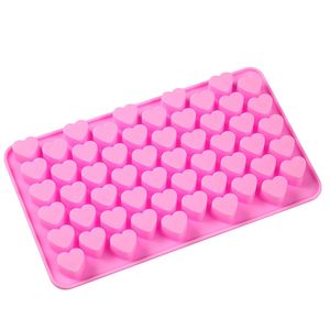 55 littles Love heatrs Chocolate Baking Moulds Pink DIY cake Mould Silicone chocolate molds 18x11cm