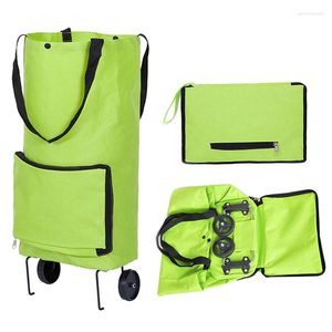 Shopping Bags Folding Tugboat Cart Fashionable And High-end Portable Household Pull Rod Bag Bolding Drop on Sale