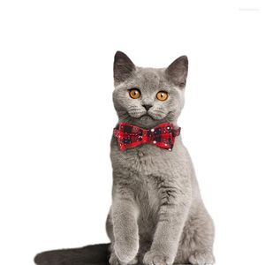 Obroże dla psów pet bowknot breakaway cat kociak kołnierz muszka rozmiar regulowany z dzwonkiem kratą zabezpieczeniem świąteczne n
