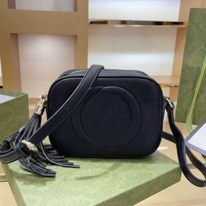 Cross Body Tassel Camera Bag Women Handbag Purse Plain Soft Leather Cowhide designer Zipper Letter Adjustable Shoulder Strap