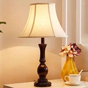 Table Lamps Modern LED Resin For Living Room Bedroom Bedside Study Desk Lamp European Art Deco Dining Stand Light Fixtures