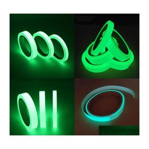 Adhesive Tapes Luminous Tape Self Adhesive Pet Warning Night Vision Glow In Dark Wall Sticker Fluorescent Emergency 157 G2 Drop Deli Dhtpd