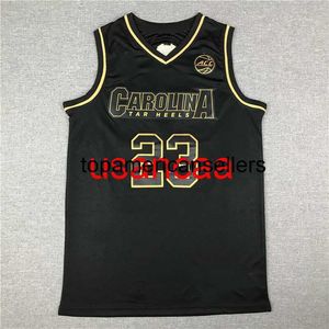 All Hafdery nr 23 2020 Karolina Karolina Black Gold Basketball Jersey Dostosuj dowolną nazwę numeru xs-5xl 6xl