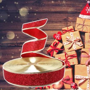 Gift Wrap 2m ​​Red Christmas Day Decoration Ribbon Interior Festive Decorations Party Wrapping Paper Modern