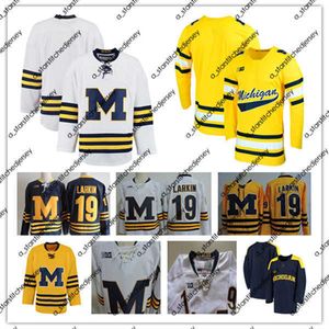 Maglie Custom Michigan Woerines College Hockey Jersey Quinn Hughes Dylan Larkin Cam York Strauss Mann Kent Johnson Owen Power Jack Becker Brendan