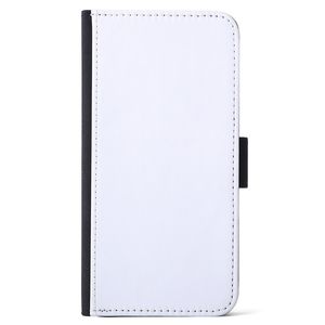 Sublimations-Leder-Geldbörsen-Handyhülle für iPhone 14 13 12 Pro Max, weiße Oberfläche, Polyesterfaser innen, Kunstleder B212
