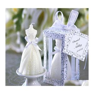 Kerzen 1 Stück Weiße Braut Kleid Form Design Kerze Elegante Braut Boxed Kerzen Valentinstag Hochzeit Party Überraschung Dekor Geschenke Inv Dhxnu