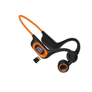 Bone Conduction Earphones Wireless Bluetooth 5.3 Headphone Outdoor Sport Earbud Headset With Mic For Android Ios Support SD Card