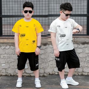 Completi di abbigliamento Taglia grande per bambini Per ragazzi T-shirt in sovrappeso Moda per bambini Tuta estiva 7 anni e 10 vestiti Ragazzi