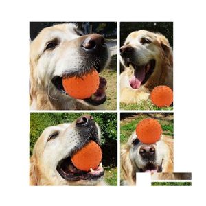 Dog Toys Chews High Quality Mtiple Color Natural Rubber Dog Toy Chews Supplies Ball On A Strap Rope Pet Dogs Training Toys 2022082 Dhjwk