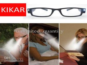 10 Прочность Kikar Fashion Led Led Grownse с пластиковым корпусом для чтения для чтения глаз Light Up Eyeglass Spectacle Diopter Marifier P5079065