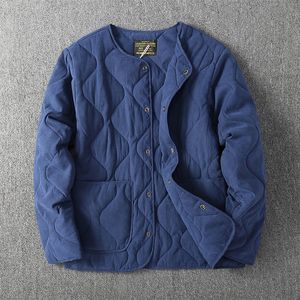 Jackets masculinos Amekaji vintage M65 Liner Men Winter Khaki grosso de ferramentas multi-bolso de manga longa acolchoada Cardigan Hunting Casat 221206