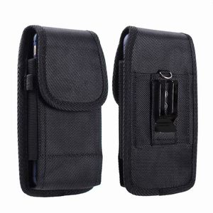 Nylon Holster Belt Clip-fodral för 3,5-6,3 tum iPhone 14 Pro Max 13 12 11 XS Max Samsung S23 Plus S22 S21 A33 A53 A73 Telefonfodral Universal Sport Cover