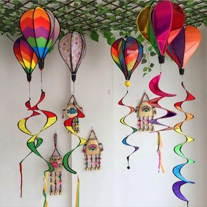 Hot Air Balloon Windsock Decorative Outside Yard Garden Party Event Diy Color Wind Spinners Decoration C1208