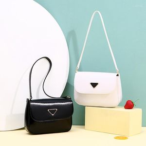 Omuz çantaları moda basit bayanlar çanta ve cüzdanlar kadın seyahat kılıfları sevimli düz renkli küçük pu deri kadınlar için