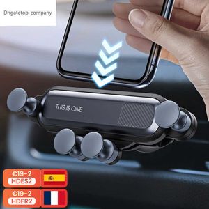 Nowy uchwyt na telefon grawitacyjny Universal Air Vent Mount Support GPS Stojak na iPhone 12 11 6 8 7 Xiaomi Redmi Samsung Huawei LG