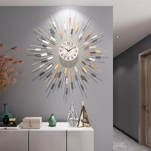 Wanduhren Luxus 3D Kostenloser Versand Uhr Digitale Große Stille Nordic Mechanismus Live Zimmer Schlafzimmer Saat Hause Decoraction