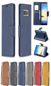 Vänd telefonfodral för Samsung Galaxy Note 20 Ultra 10 Pro 9 8 Ullmönster Stripe Soft Pu Leather TPU Back Case Magnetic Buckle6411570