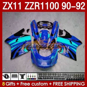 Полная обтекала для Kawasaki Ninja ZX 11 R 11R ZX11 R ZZR1100 ZX11R 90 91 92 BODY 164NO.85 ZZR 1100 CC ZX-11R ZZR-1100 1990 1991 1992 ZX-11 R 90-92