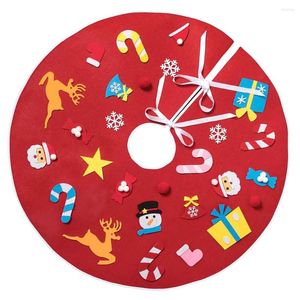 Christmas Decorations 1 Set Of Tree Skirt Creative Fashion DIY Stereo Party Supplies Bottom Cover For Office Shop Home