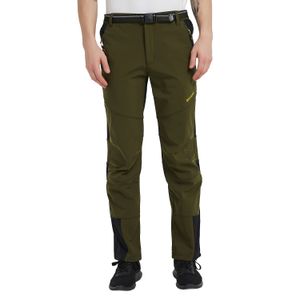 Pantaloni da trekking impermeabili antivento da uomo Winnter Pantaloni softshell interni in pile da uomo