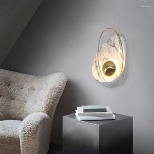 Lampa ścienna Nordic Crystal Sconce oświetlenie Koreański wystrój pokoju Turkish Industrial Hydraule LED LED LED do sypialni
