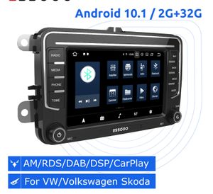 7 inç Araba Radyosu Android 2 Din Carplay Am Rds DSP Stereo Multimedya Oyuncu Volkswagen Passat B6 Golf Polo Skoda Koltuk