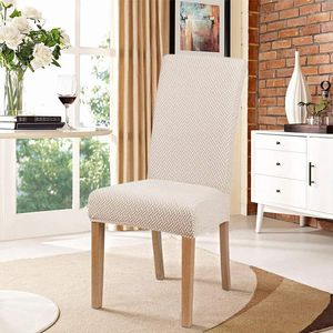 Stol t￤cker klassisk t￤ckning jacquard matsal elastisk stretch slipcover f￶r stolar hemstol modern pall