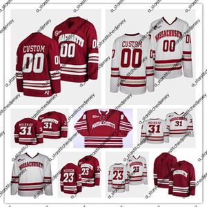 Hockeytröjor Anpassade NCAA Massachusetts Minutemen Umass Hockey Jersey Cale Makar Matt Murray Ty Farmer Lucas Mercuri Anthony Del Gaizo