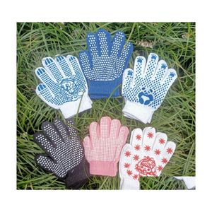 Personlig skyddsutrustning f￶r aff￤rs grossist Diy Kids Sticked Magic Gloves Teens Warm Winter Stretchy F Fingers 5357 Q2 DRO DHNWE