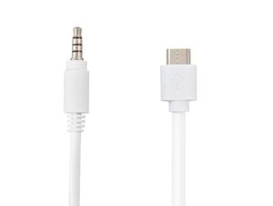 Micro USB till Jack mm Audio Cable Connector hörlurarplugg Telefon Adapterkablar för V8 Live Microphon M7038861