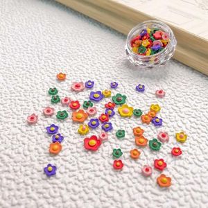 Nail Art Decorations 20Pcs Box 3D DIY Colorful Small Flower Ornament Summer Charm Delicate Frosted Mixed Dried Decoration on Sale