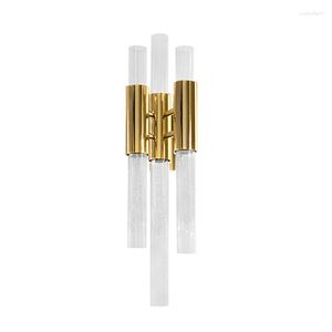 Lampada da Parete Loft Nordice Cristallo Sconce Illuminazione Soggiorno Decorazione Corda di Legno Comodino Corridoio Scimmia