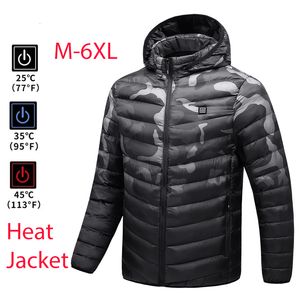 Erkek ceketler erkek su geçirmez ısıtmalı usb kış açık elektrikli ısıtma sıcak sprot termal ceket giysileri ısıtılabilir pamuk 221206