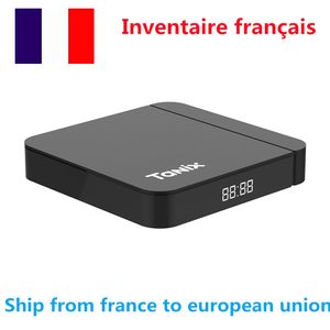 France have stock Tanix W2 TV Box Android 11 Amlogic S905W2 2G 16G H.265 3D AV1 BT 2.4G & 5G Wifi 4K