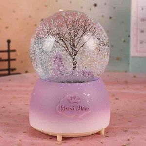 Dekorativa föremål Figurer Dream Tree Spring Summer Autumn and Winter Snow Crystal Ball Box Creative Home Decoration Alla hjärtans dag Studentgåva 221206