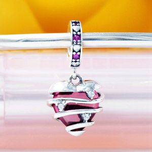 100% 925 Sterling Silver Show You My Love Dangle Charm Bead Fits European Pandora Style Jewel Charm Armband