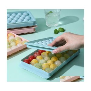 Ice Cream Tools Tools Creative Round Ball Ice Cube Mold Marker Practical Sile Diy Cool Wine Tray Homemade Ices Maker Toolss Accessor Dh1W6