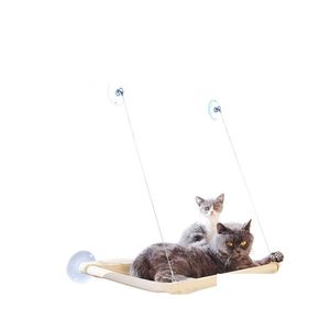 Cat Beds Furniture Window Balcony Cats Bed Monolayer With Sucker Hammock Hanging Shelf Seat Soft Bearing Perch Cushion Cat Beds Sl Dhko6