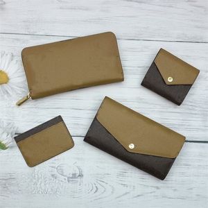 Luxurys Designers Wallet Brand Short Long Mans Wallets Bag Card Holder Carry Around Women Pocket Single Zipper Holders Money Cards Coins Men Leather Purse