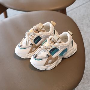 New Girls Sneakers Childrens Boy Baby Mesh 통기성 어린이 신발 유아 소녀 운동화 플랫 신발 야외 운동화 크기 21-36